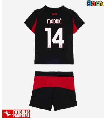 AC Milan Luka Modric #14 Hemmatröja Barn 2025-26 Kortärmad (+ Korta byxor)